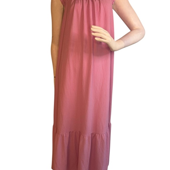 Vici Bubble Gum Pink Color Maxi Dress Size Small.  #323 - Picture 3 of 9